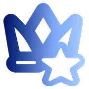 Custom crown and star icon