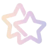 Custom double star icon